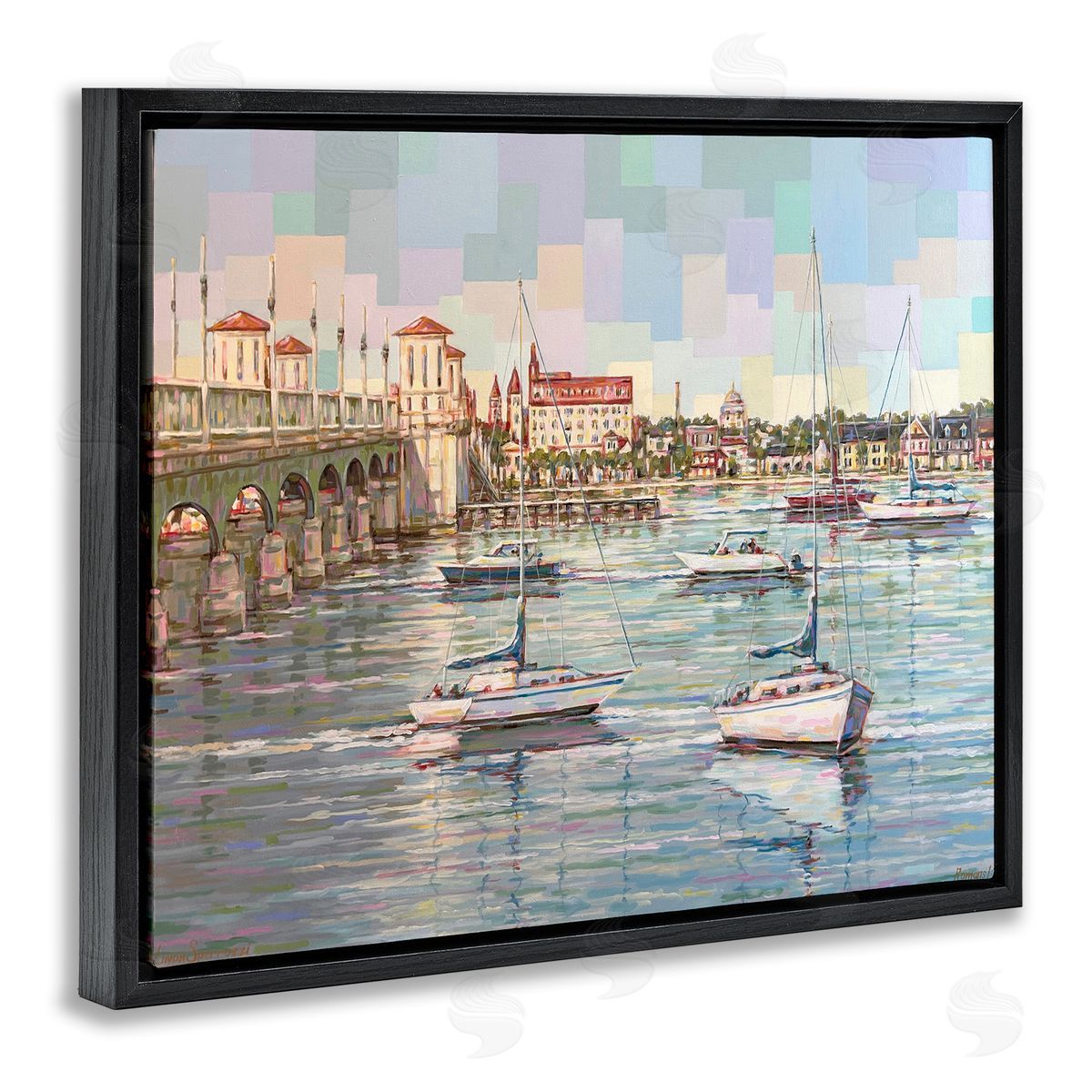 Linda Sperruzzi The Colors Of Bayfront Canvas Wall Art Print
