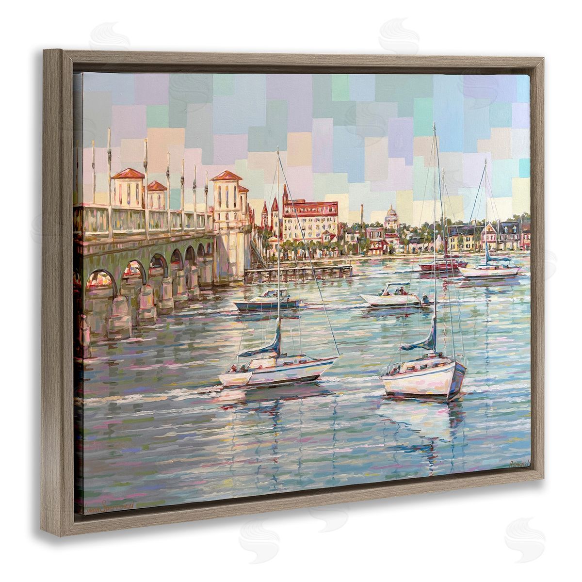 Linda Sperruzzi The Colors Of Bayfront Canvas Wall Art Print