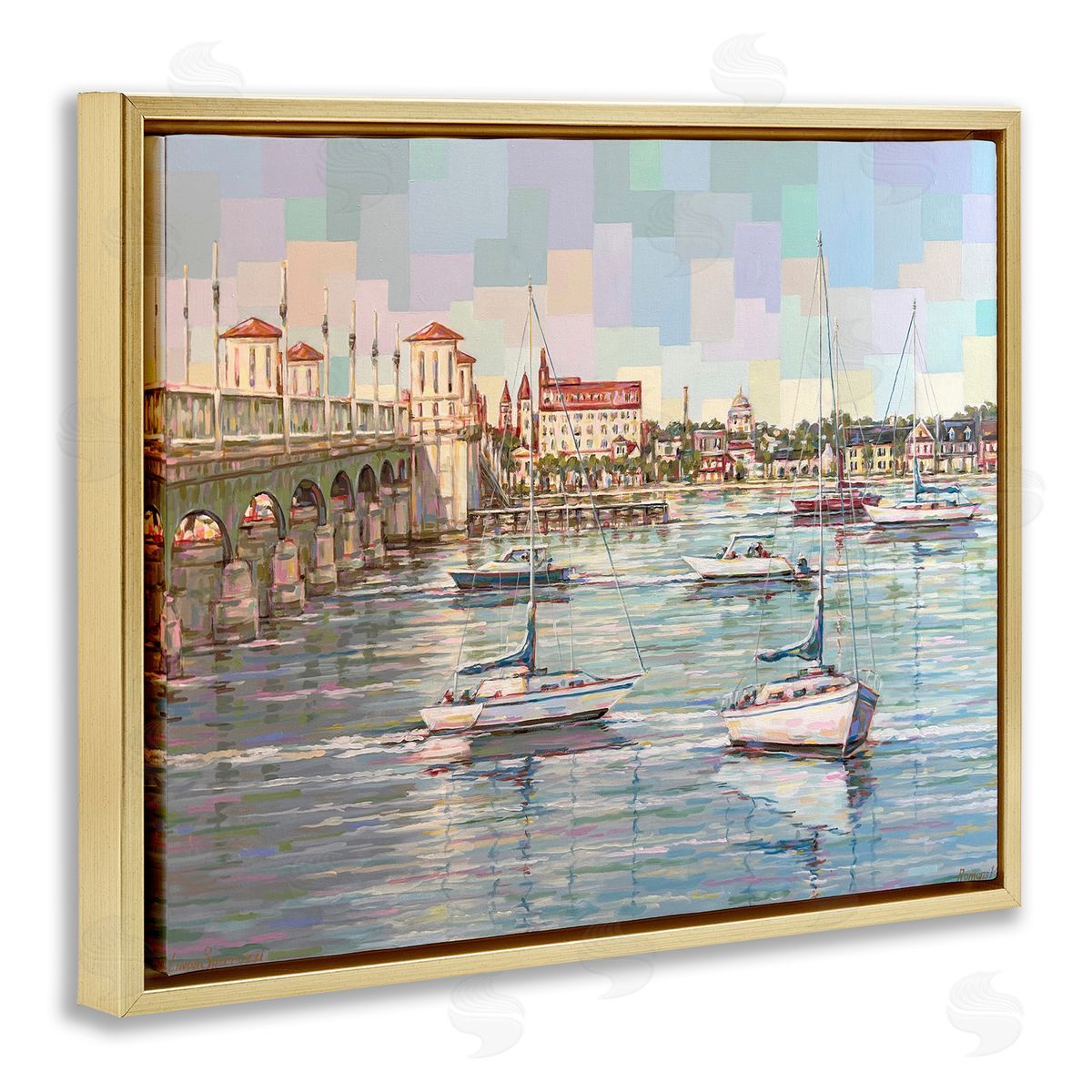 Linda Sperruzzi The Colors Of Bayfront Canvas Wall Art Print