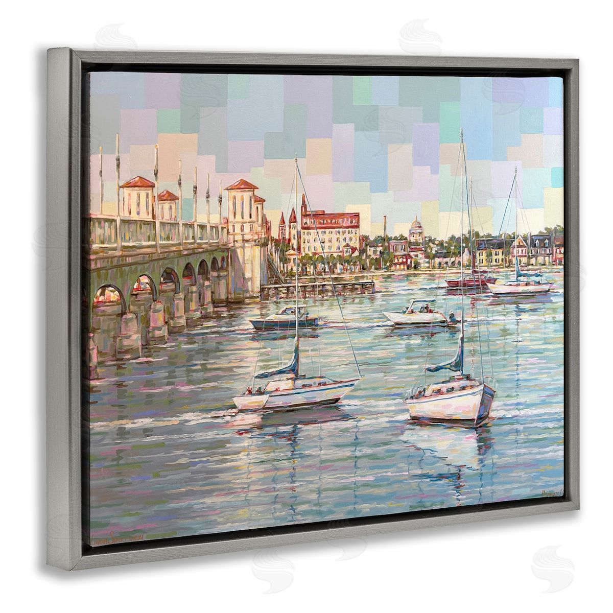 Linda Sperruzzi The Colors Of Bayfront Canvas Wall Art Print