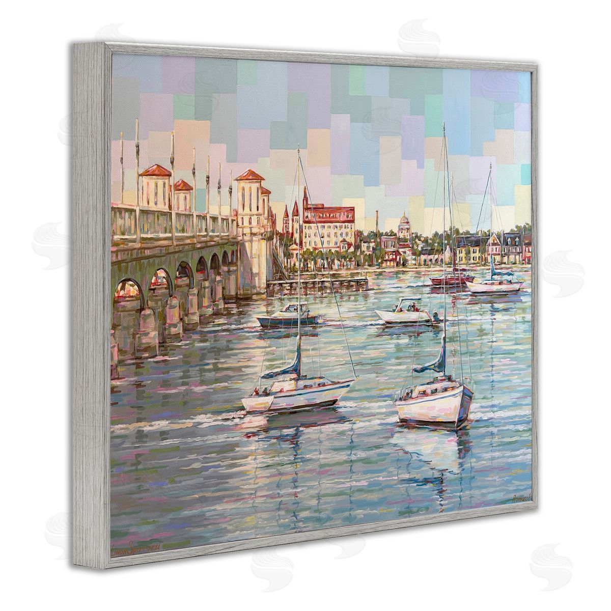 Linda Sperruzzi The Colors Of Bayfront Canvas Wall Art Print