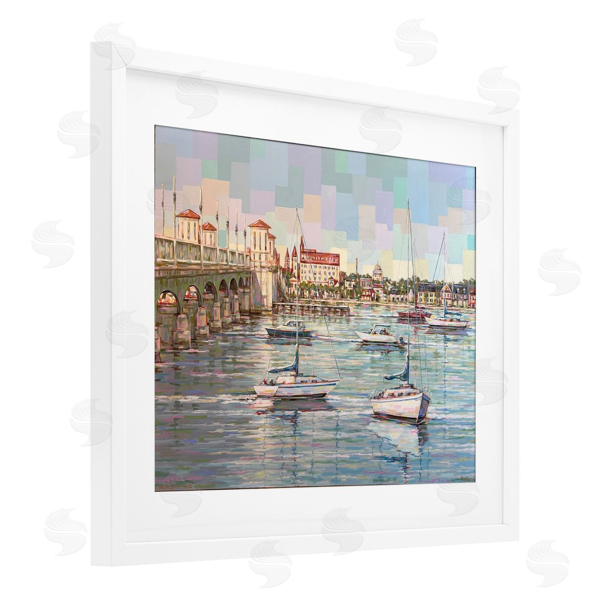 Linda Sperruzzi The Colors Of Bayfront Canvas Wall Art Print