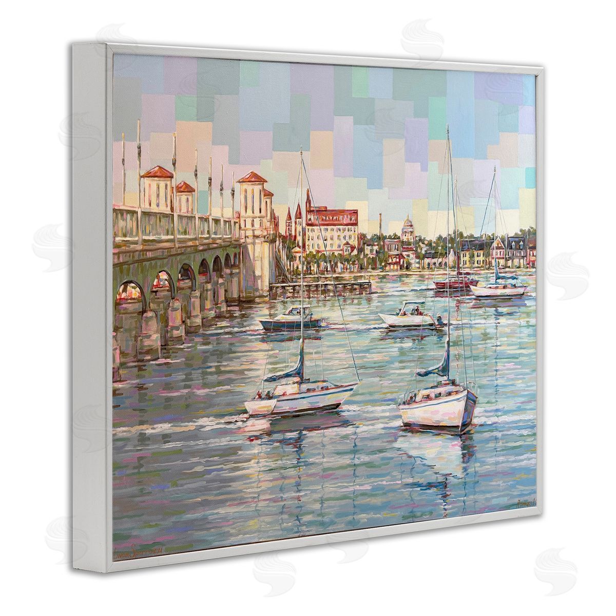 Linda Sperruzzi The Colors Of Bayfront Canvas Wall Art Print