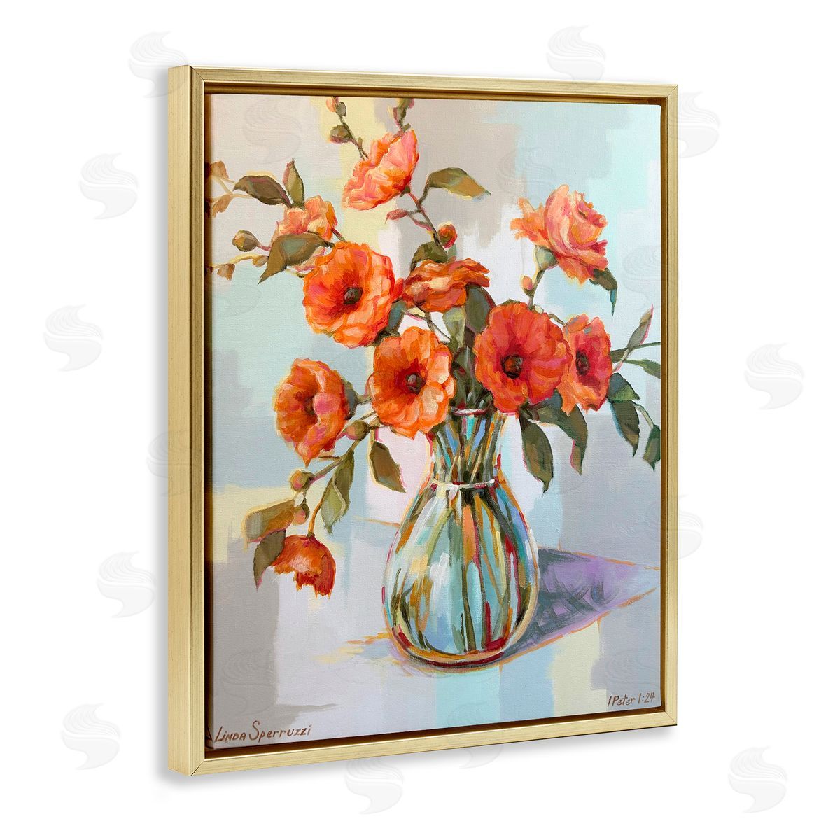 Linda Sperruzzi Camellias From The Garden Canvas Wall Art Print