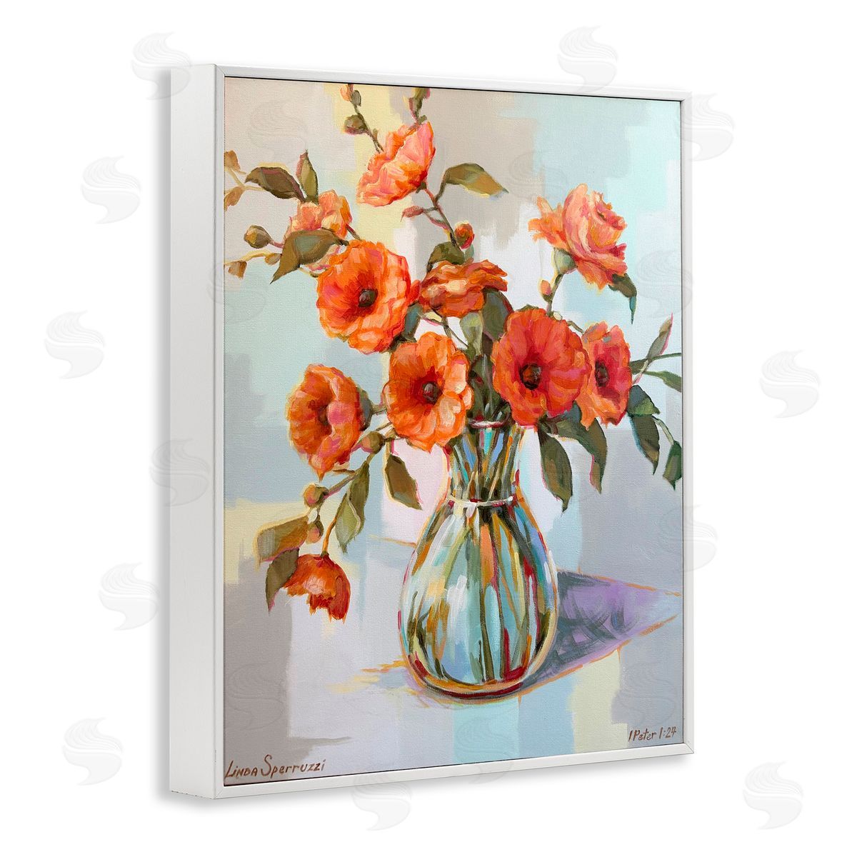 Linda Sperruzzi Camellias From The Garden Canvas Wall Art Print