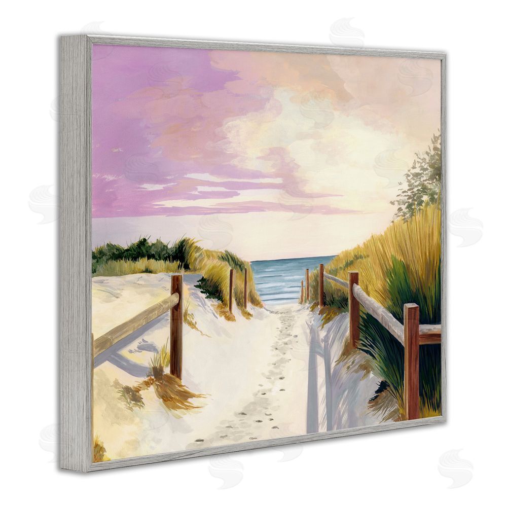 Courtney Haley Cottesloe Beach Pathway Gray Framed Giclee Print Wall Art