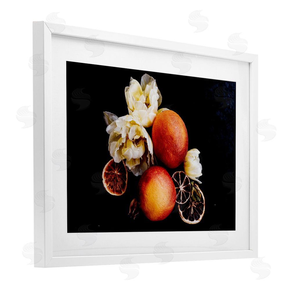 Amy Carroll The Still Spring Fruit White Framed Print Under Glass Wall Art