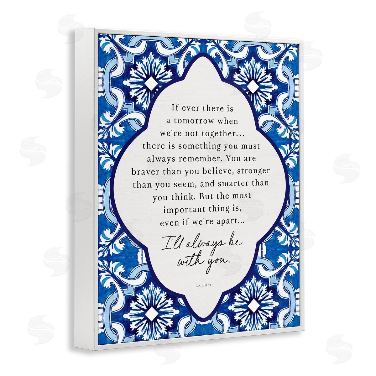 Lettered and Lined Always Be With You Inspiration White Framed Giclee Print Wall Art