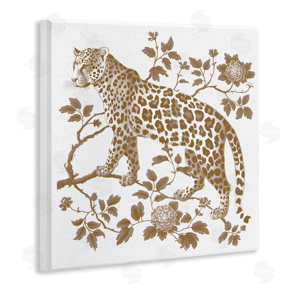 Lettered and Lined Earthy Details Vintage Leopard Wooden Wall Plaque Art Print
