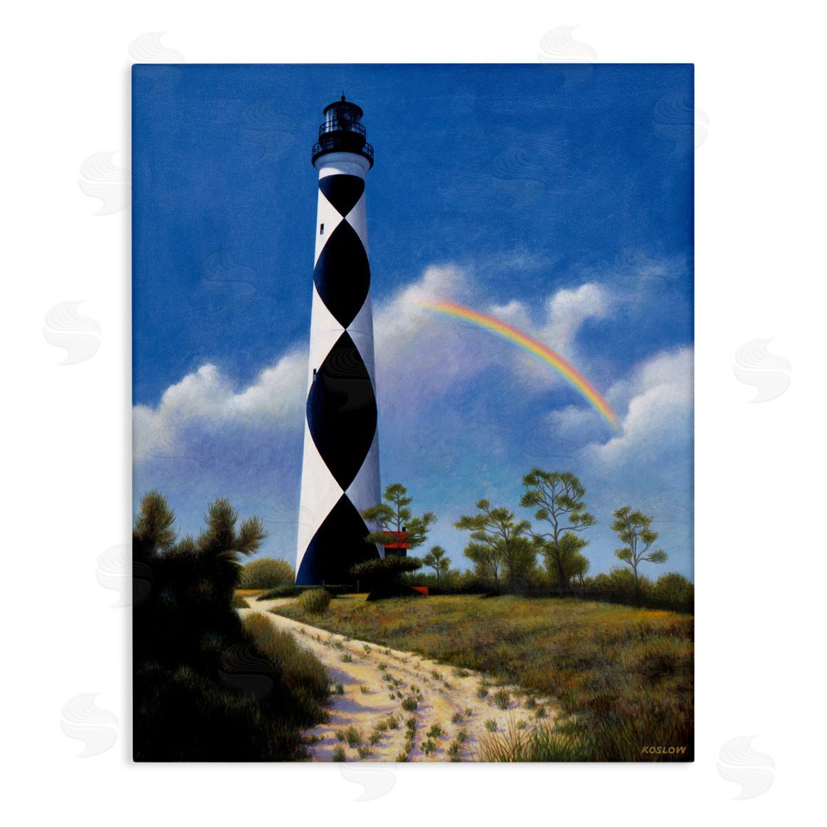 Wind River Studios North Carolina Cape Lookout Stretched Canvas Wall Art Print