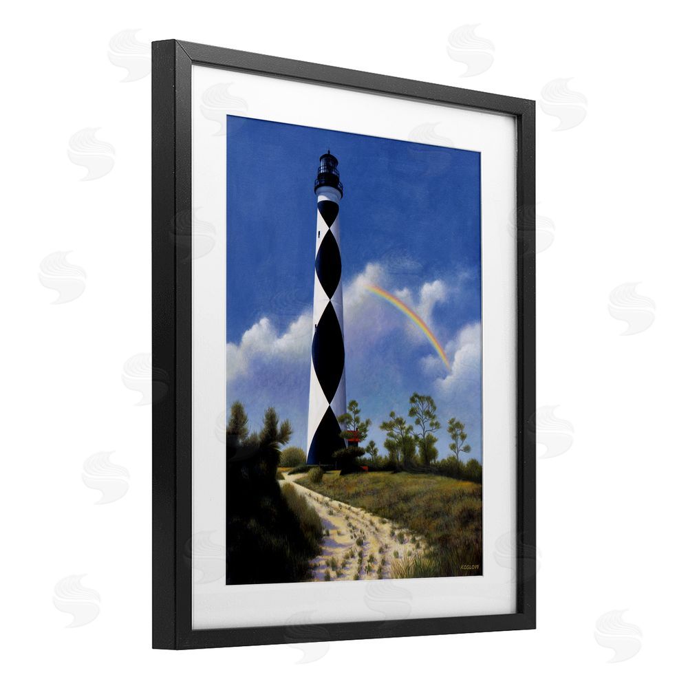 Wind River Studios North Carolina Cape Lookout Black Framed Print Under Glass Wall Art
