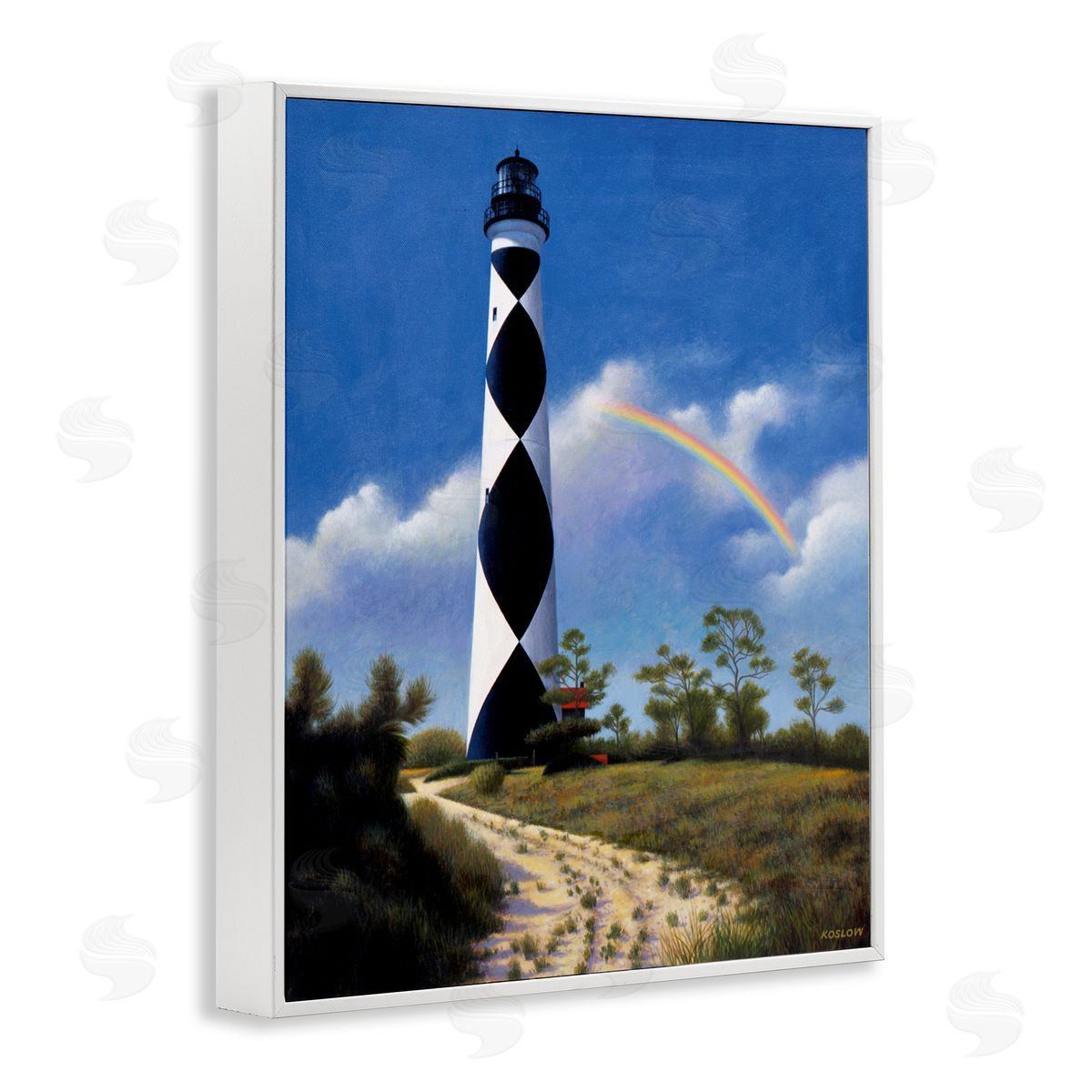 Wind River Studios North Carolina Cape Lookout White Framed Giclee Print Wall Art