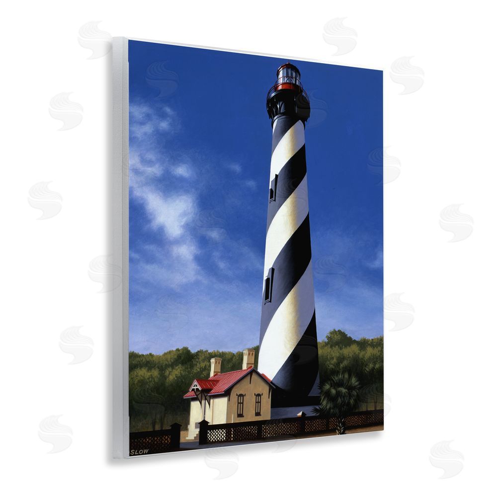 Wind River Studios St. Augustine Lighthouse Wooden Wall Plaque Art Print