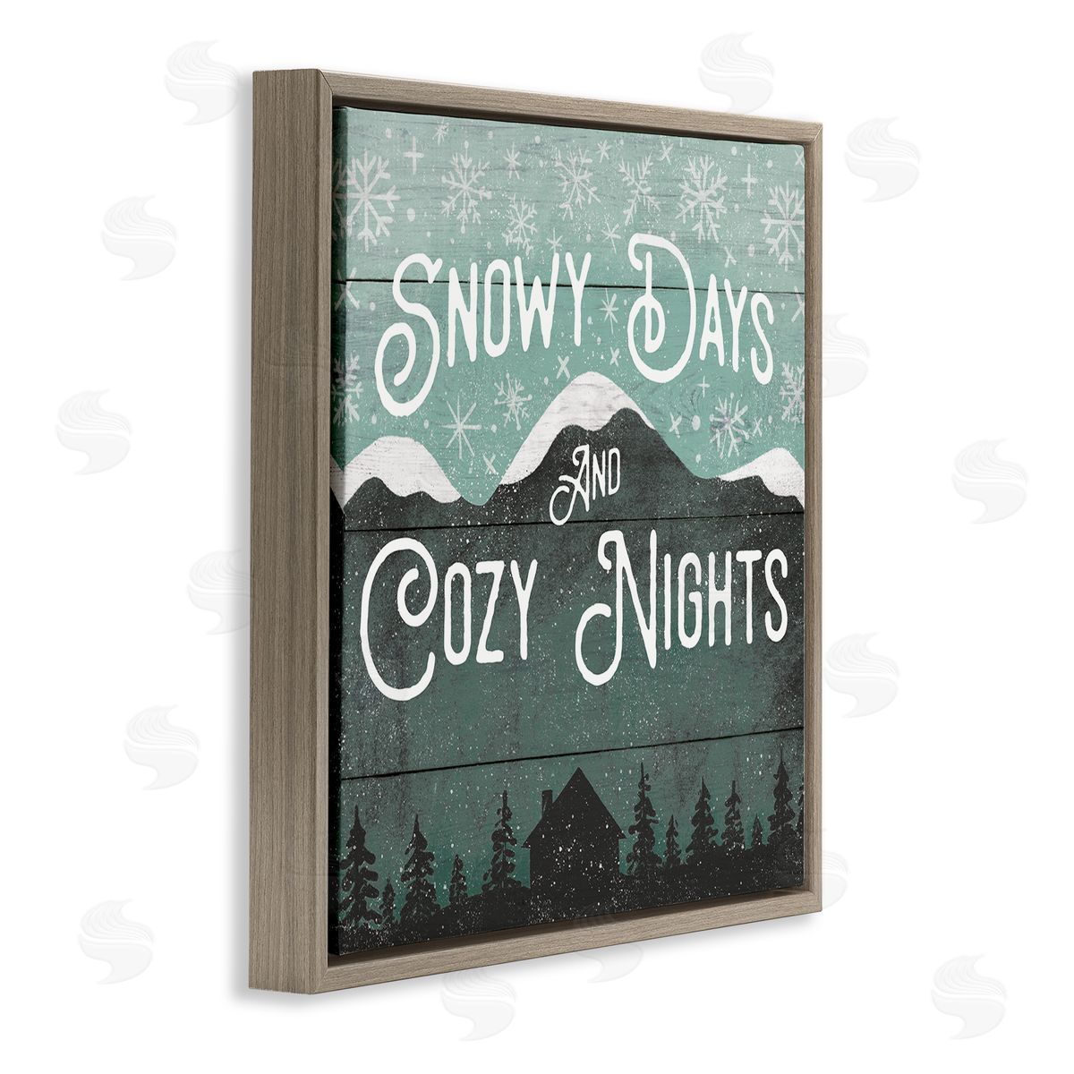 Jilly Jack Designs Snowy Days And Cozy Nights Canvas Wall Art Print