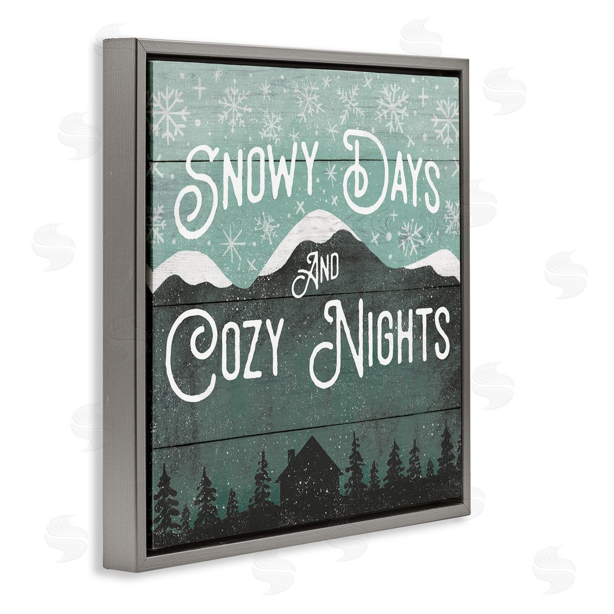 Jilly Jack Designs Snowy Days And Cozy Nights Canvas Wall Art Print