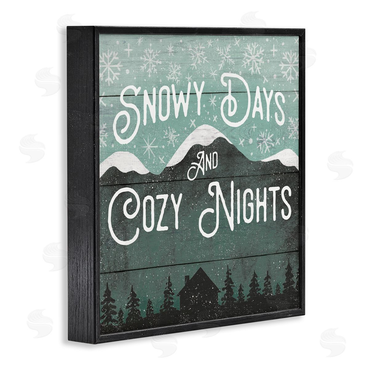 Jilly Jack Designs Snowy Days And Cozy Nights Canvas Wall Art Print