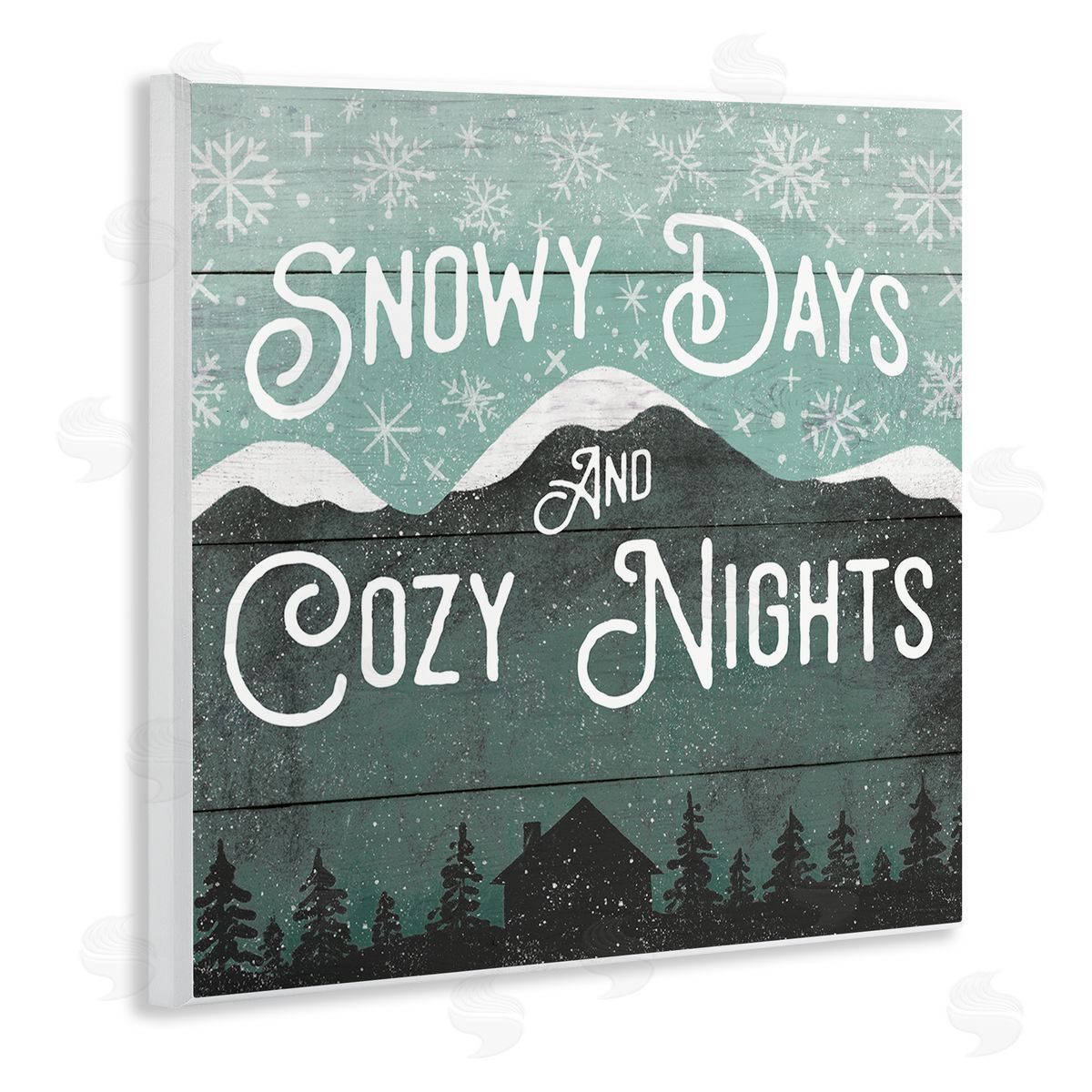 Jilly Jack Designs Snowy Days And Cozy Nights Canvas Wall Art Print