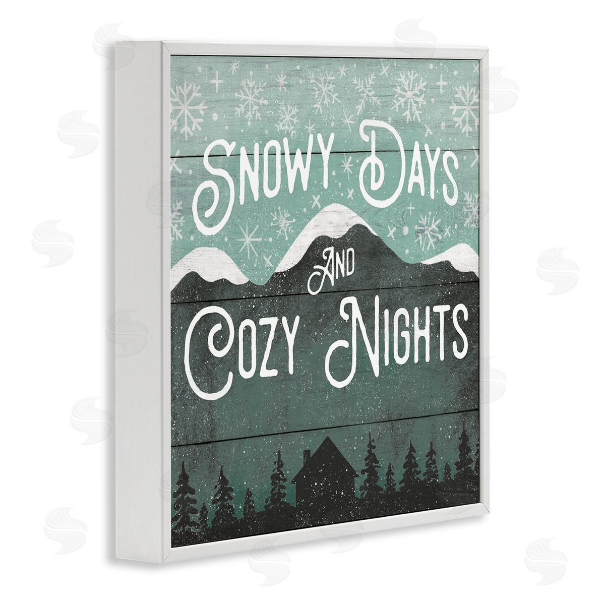 Jilly Jack Designs Snowy Days And Cozy Nights Canvas Wall Art Print