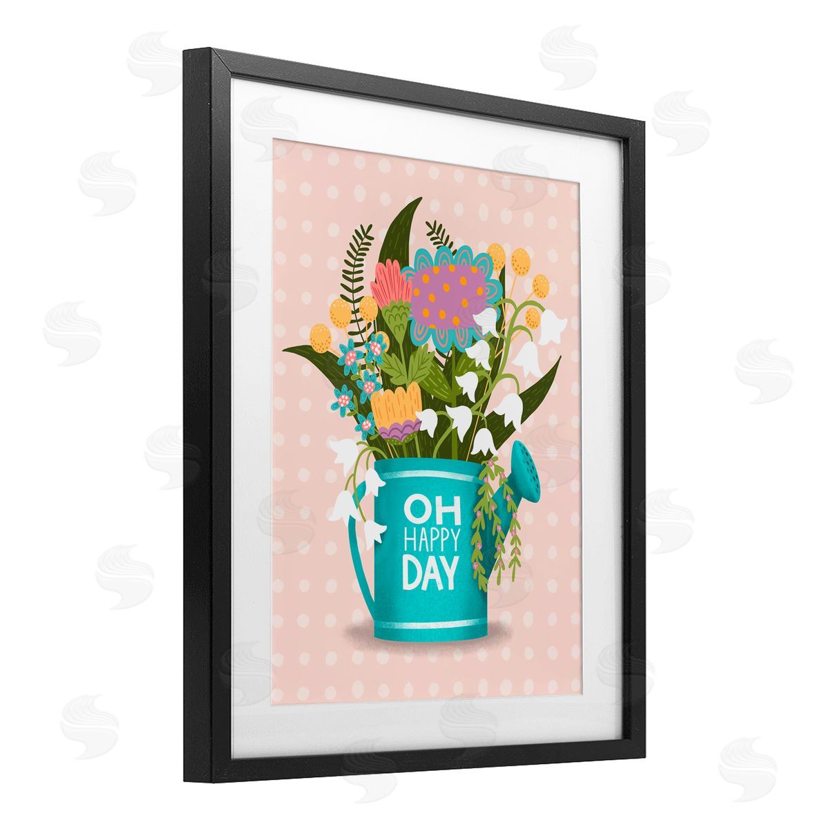 Jilly Jack Designs Oh Happy Day Garden Flowers Canvas Wall Art Print