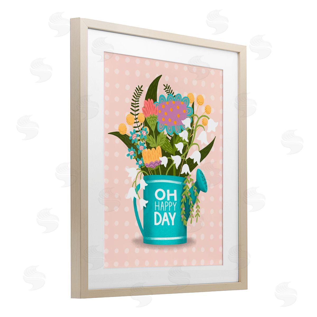 Jilly Jack Designs Oh Happy Day Garden Flowers Canvas Wall Art Print