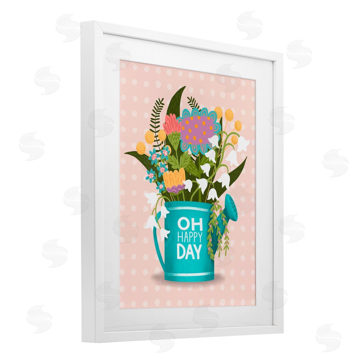 Jilly Jack Designs Oh Happy Day Garden Flowers Canvas Wall Art Print