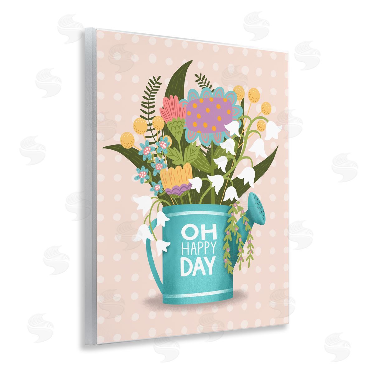 Jilly Jack Designs Oh Happy Day Garden Flowers Canvas Wall Art Print