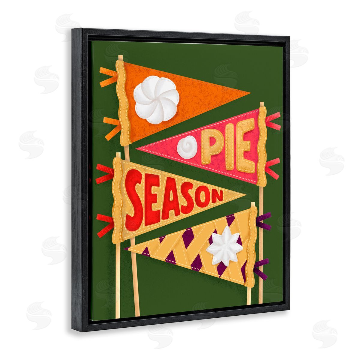 Jilly Jack Designs Pie Season Pennants Canvas Wall Art Print