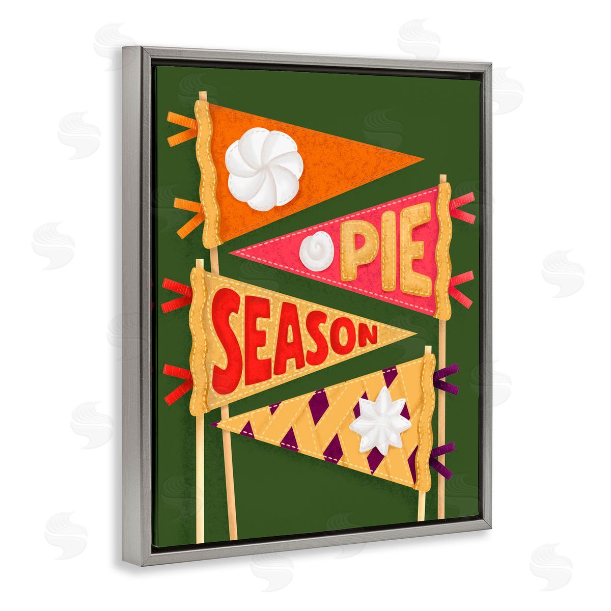 Jilly Jack Designs Pie Season Pennants Canvas Wall Art Print