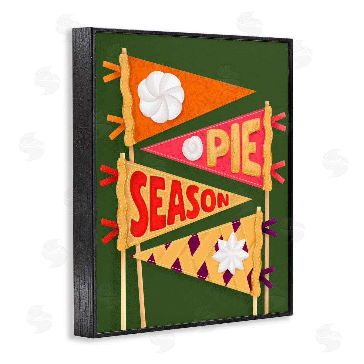 Jilly Jack Designs Pie Season Pennants Canvas Wall Art Print