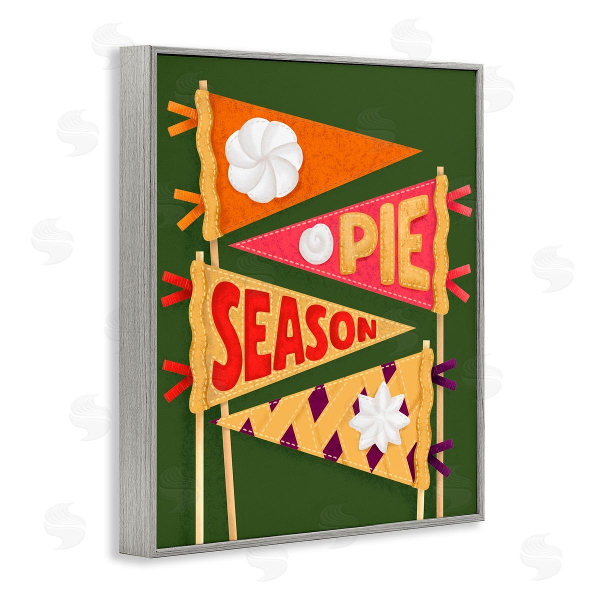 Jilly Jack Designs Pie Season Pennants Canvas Wall Art Print