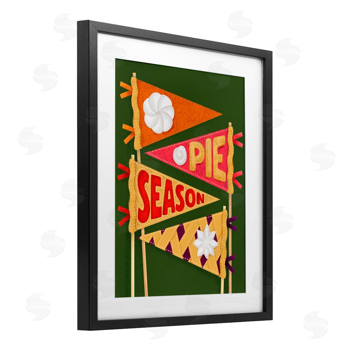 Jilly Jack Designs Pie Season Pennants Canvas Wall Art Print