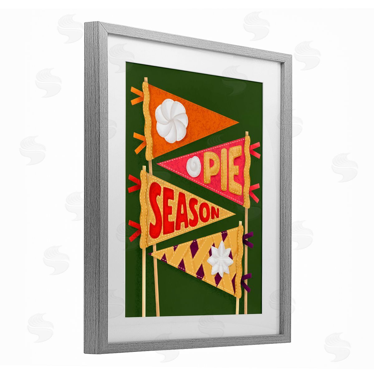 Jilly Jack Designs Pie Season Pennants Canvas Wall Art Print