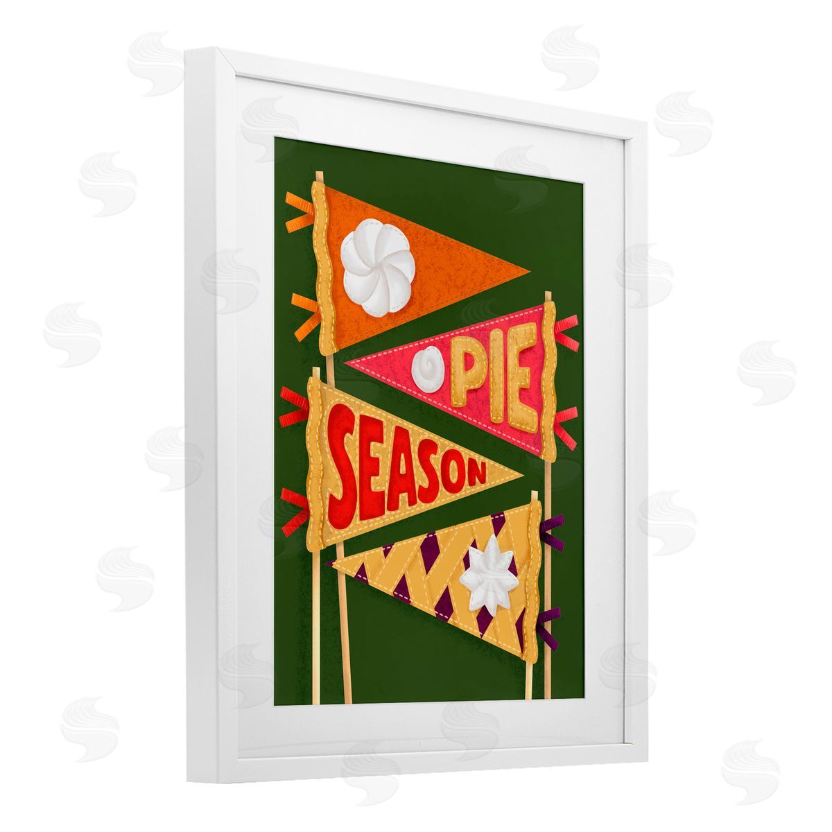 Jilly Jack Designs Pie Season Pennants Canvas Wall Art Print