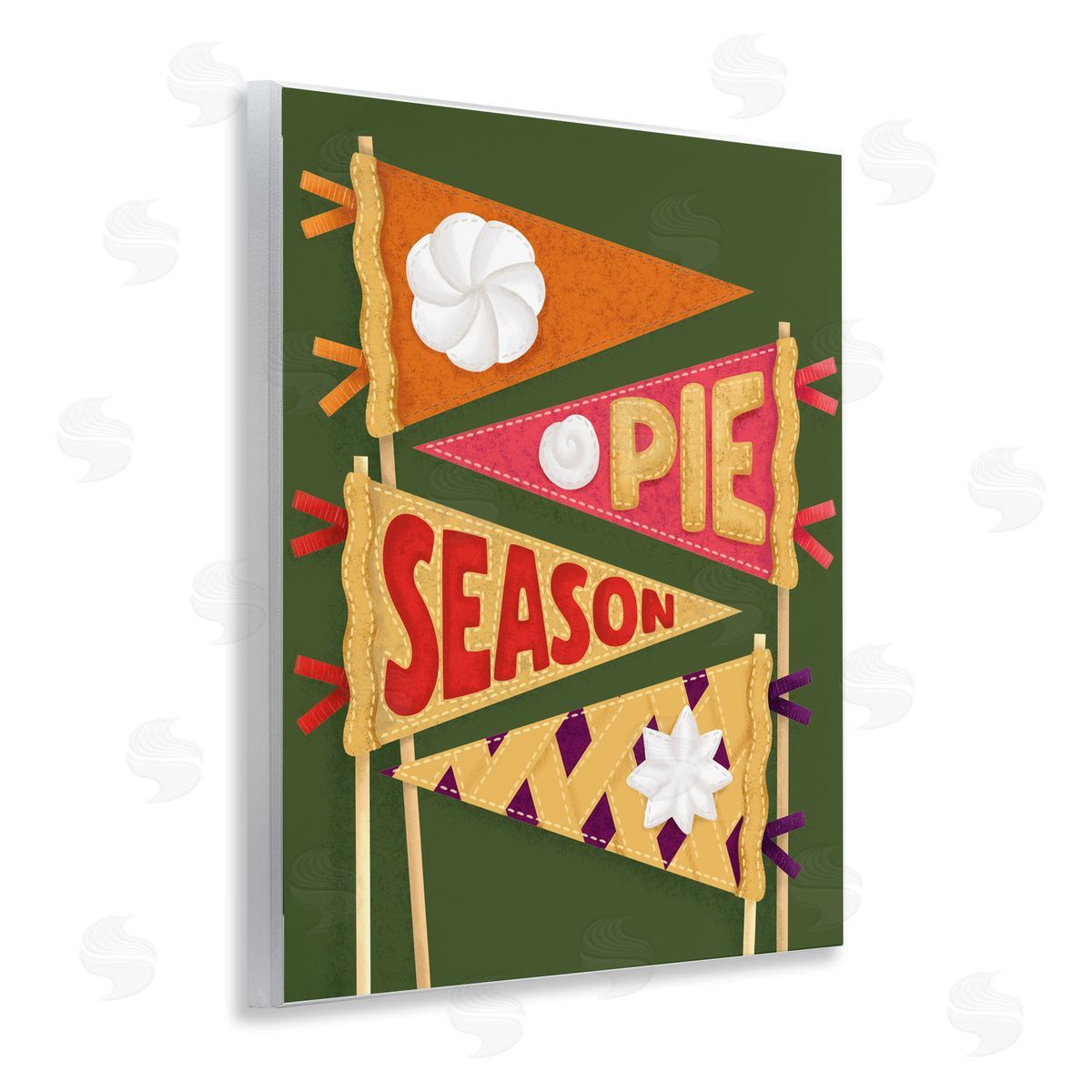 Jilly Jack Designs Pie Season Pennants Canvas Wall Art Print