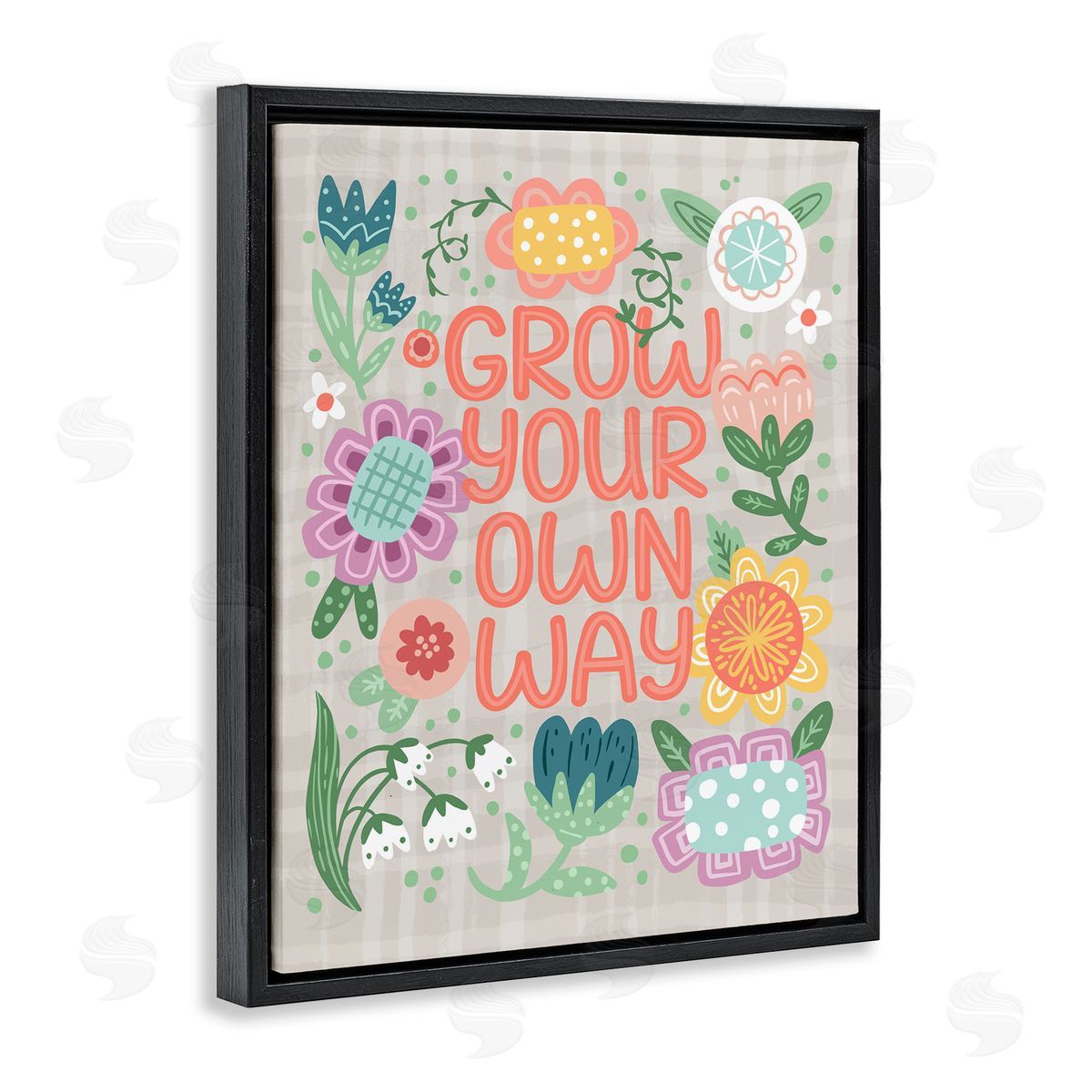 Jilly Jack Designs Grow Own Way Spring Plaid Canvas Wall Art Print