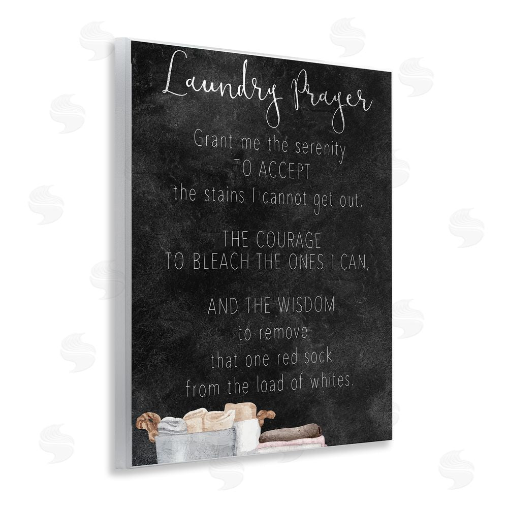 Kim Allen Accept The Stains Laundry Prayer Wooden Wall Plaque Art Print