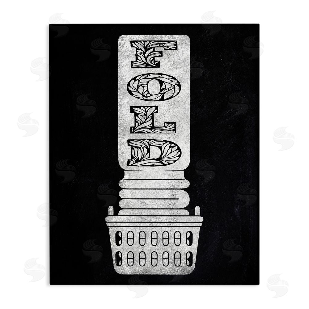 Marcus Prime Laundry Fold Ornate Letters Stretched Canvas Wall Art Print