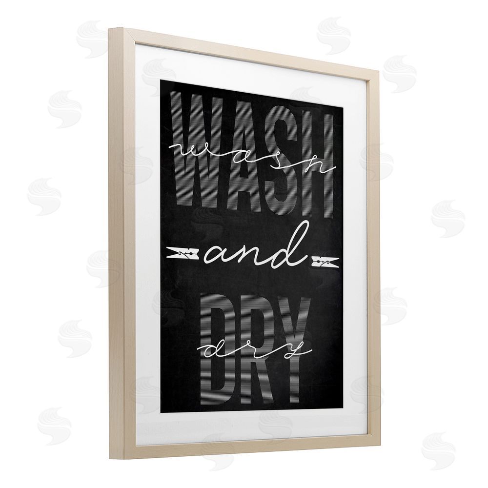 Marcus Prime Wash And Dry Black Minimal Brown Framed Print Under Glass Wall Art