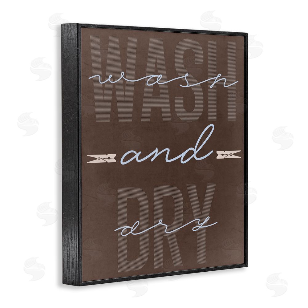 Marcus Prime Wash And Dry Brown Black Framed Giclee Print Wall Art
