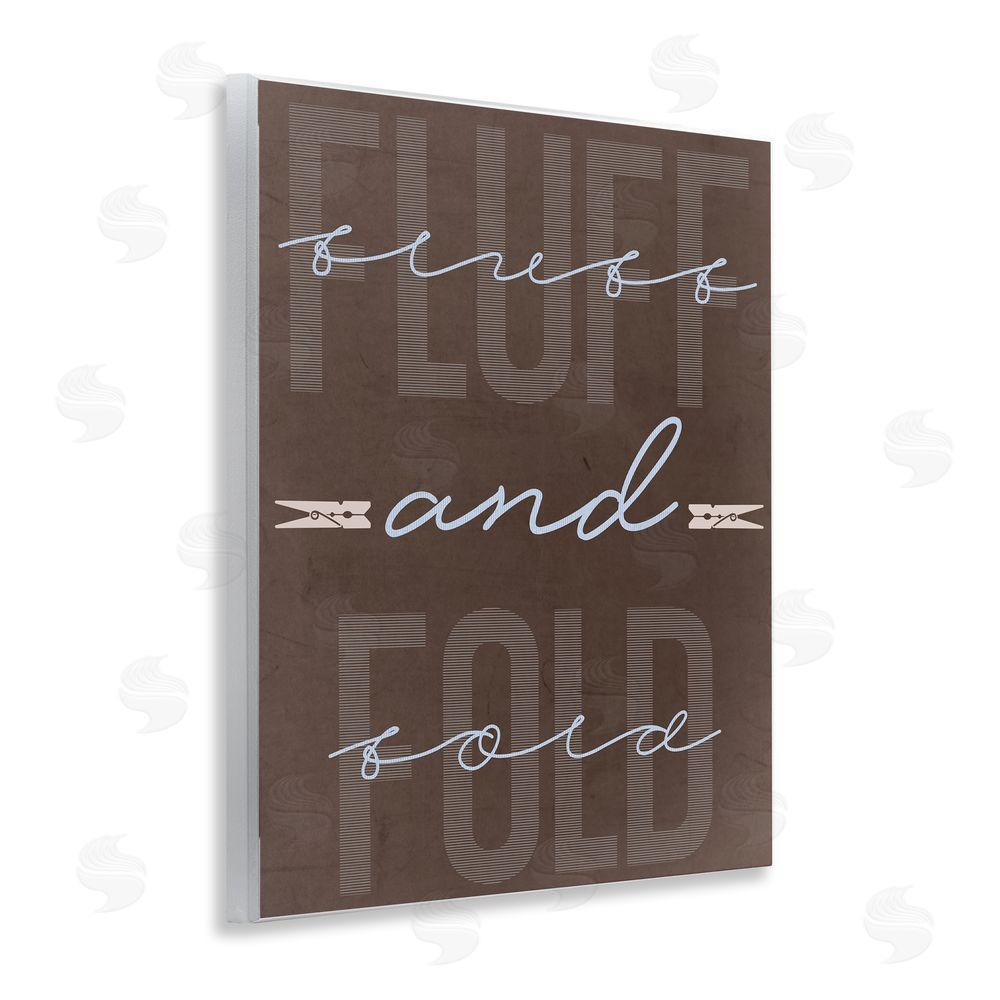 Marcus Prime Fluff And Fold Brown Minimal Wooden Wall Plaque Art Print
