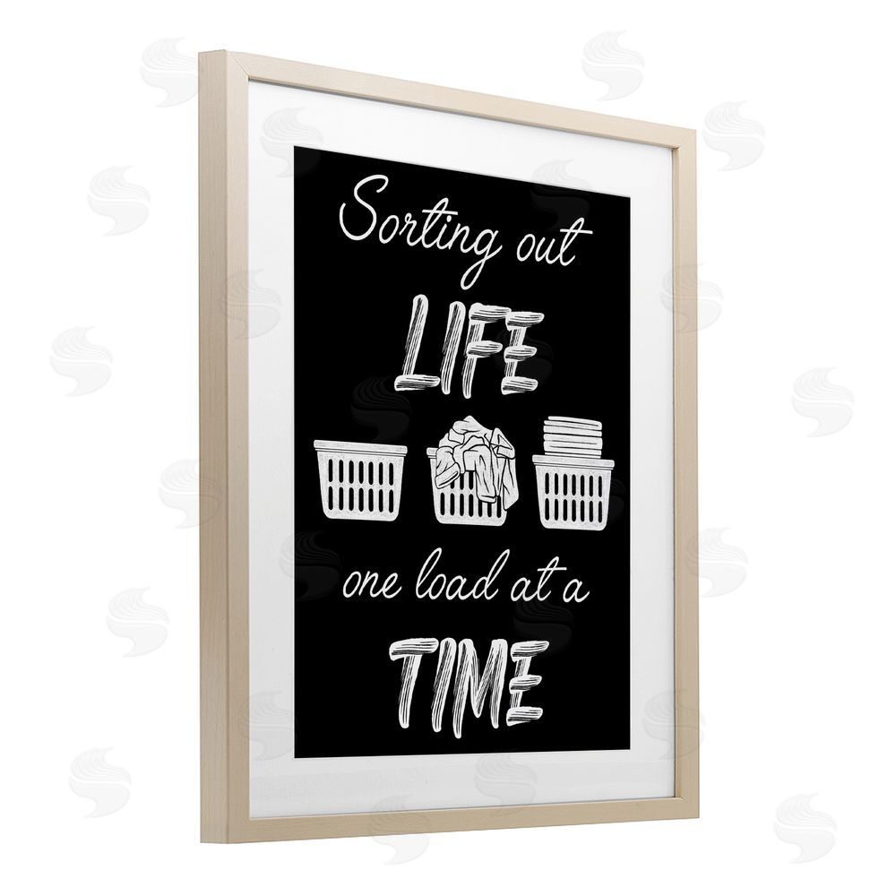 Marcus Prime Sorting Out Life Laundry Brown Framed Print Under Glass Wall Art