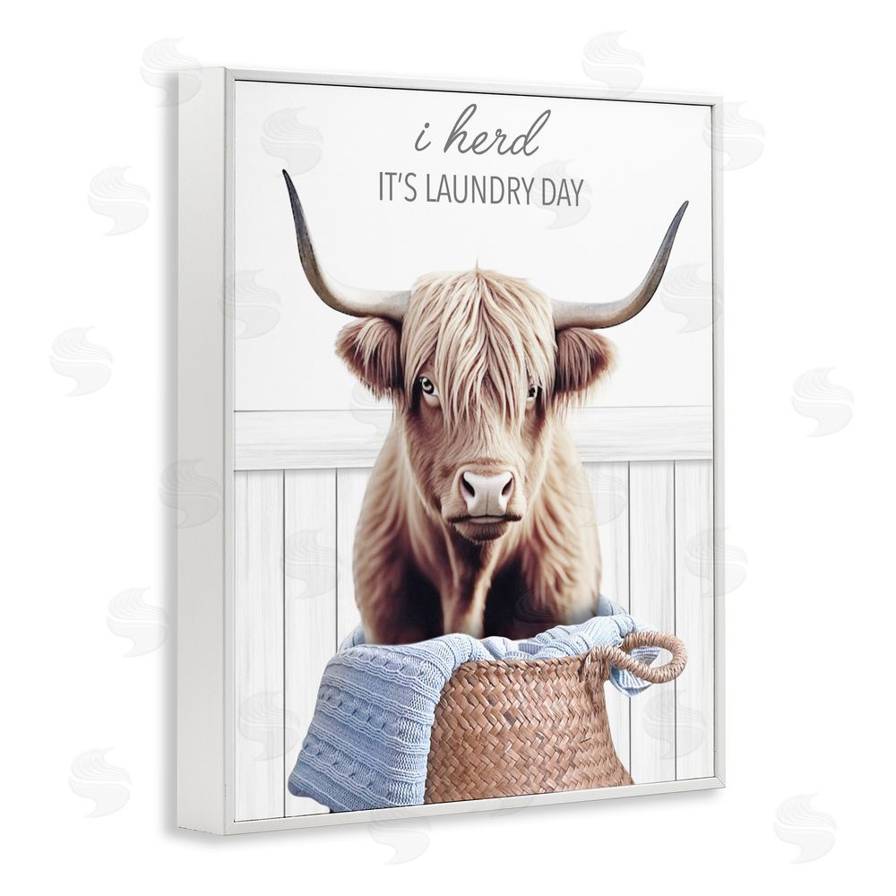 Marcus Prime Herd It's Laundry Day White Framed Giclee Print Wall Art