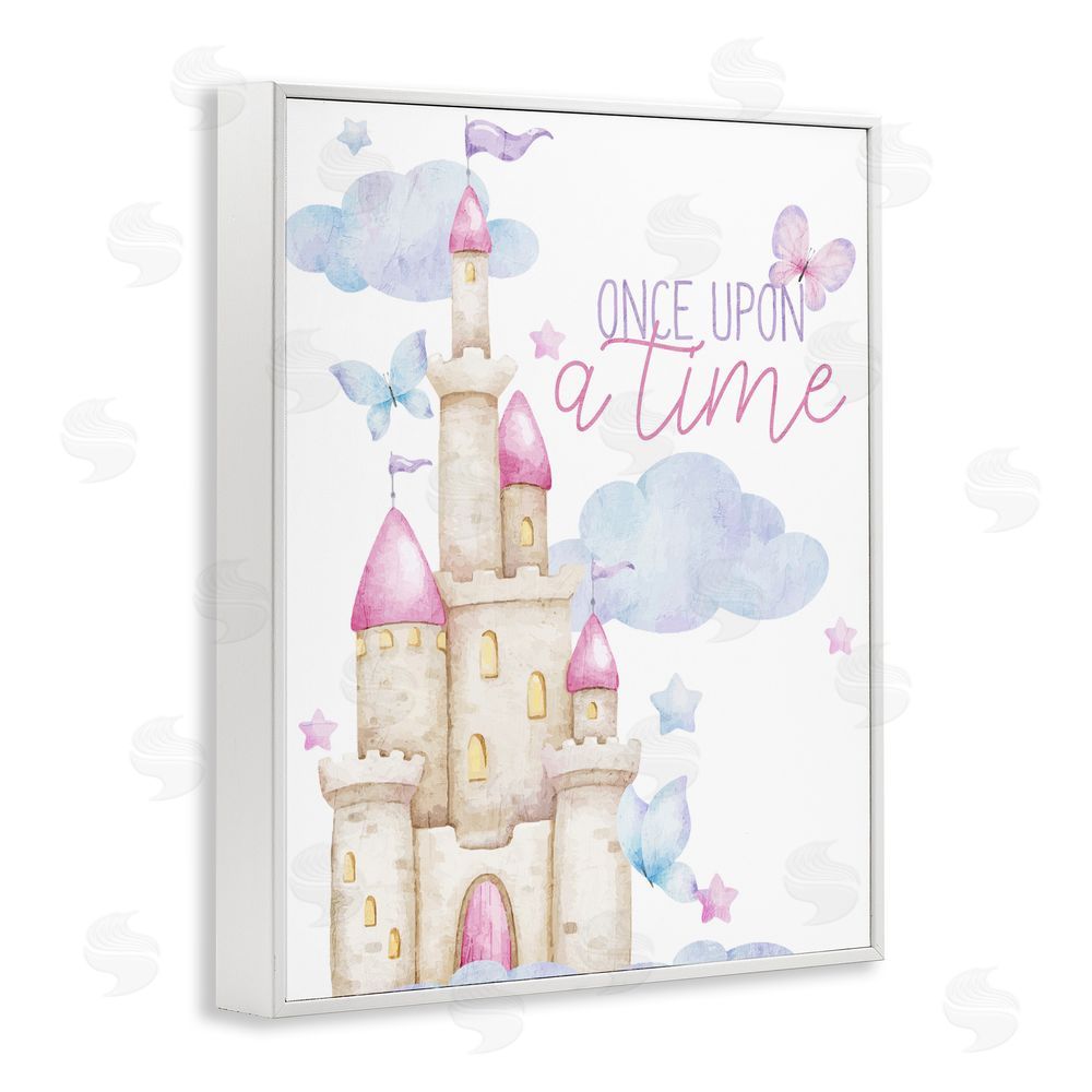 Kim Allen Once Upon A Time Castle White Framed Giclee Print Wall Art