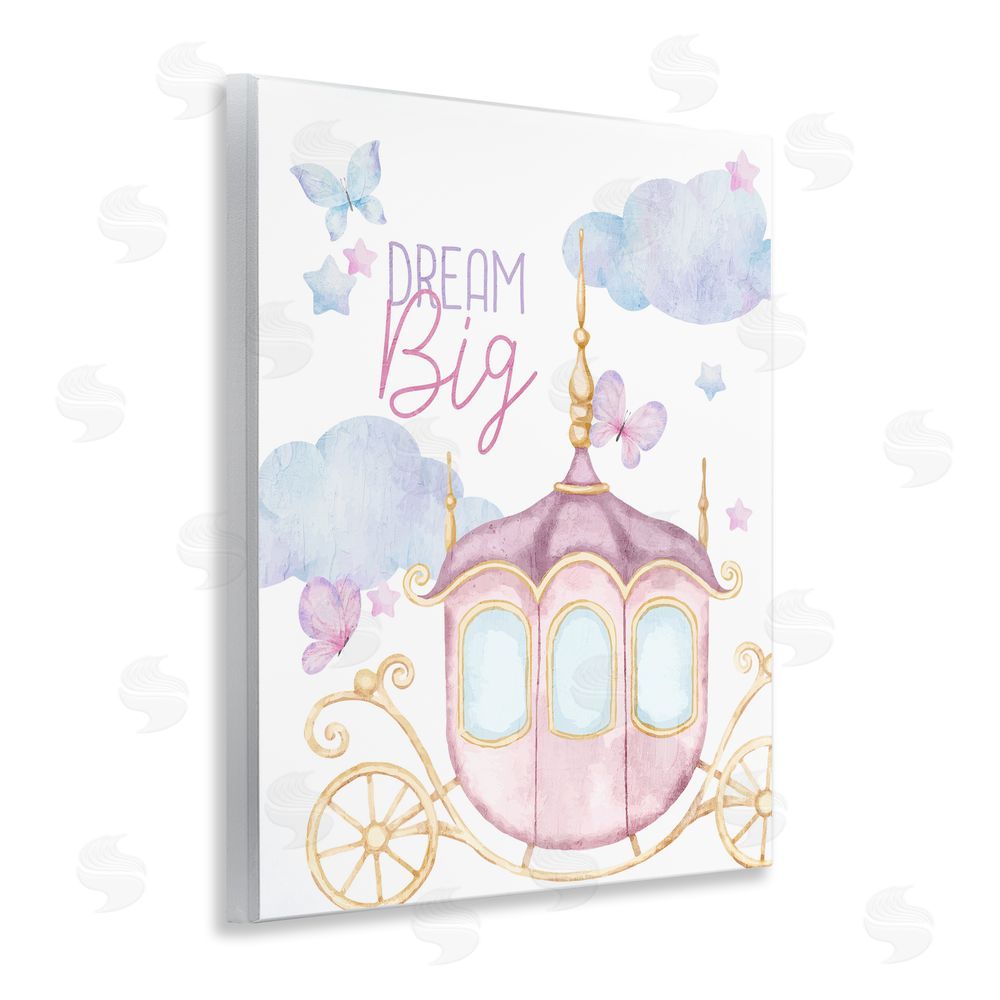 Kim Allen Dream Big Fantasy Carriage Wooden Wall Plaque Art Print