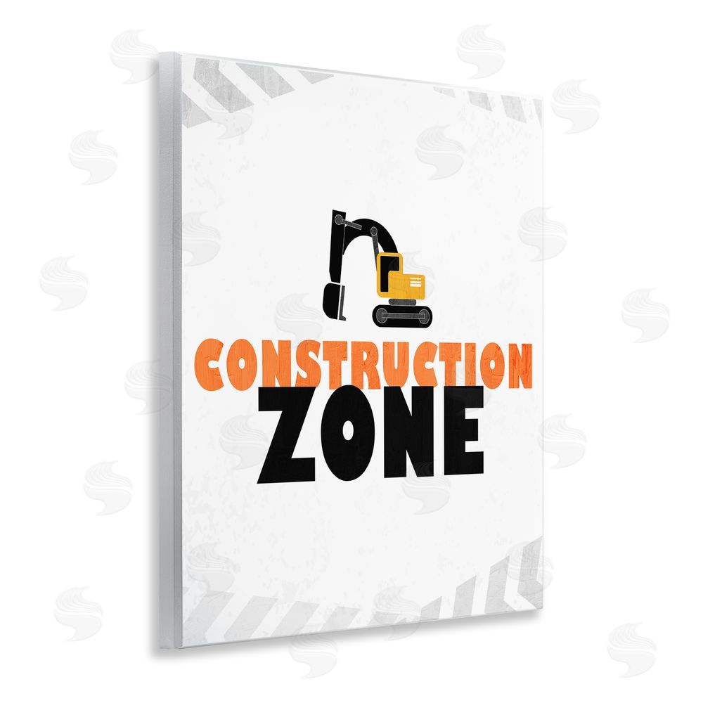 Kim Allen Construction Zone Minimal Wooden Wall Plaque Art Print