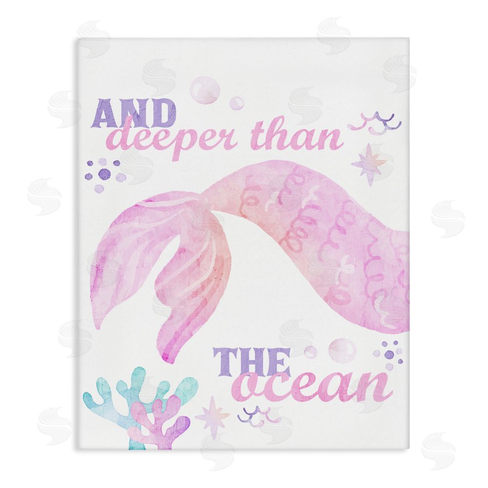 Kim Allen Deeper Than The Ocean Stretched Canvas Wall Art Print