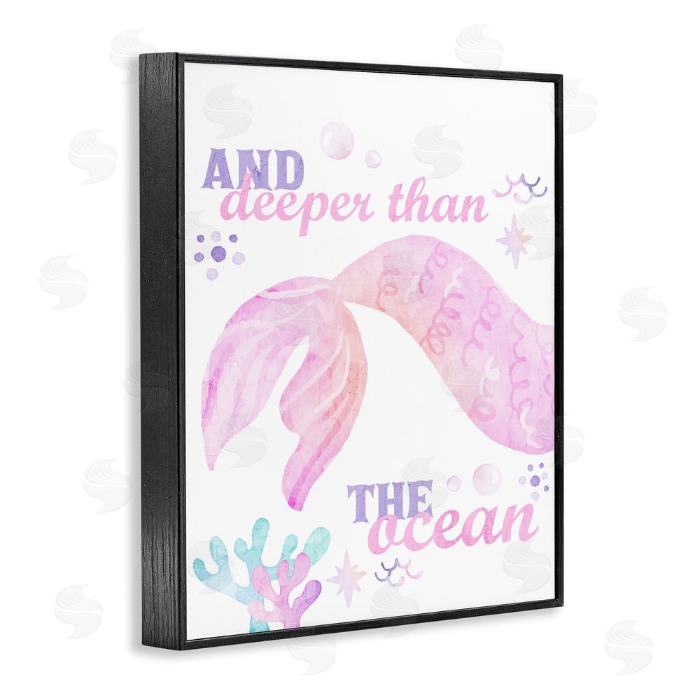 Kim Allen Deeper Than The Ocean Black Framed Giclee Print Wall Art