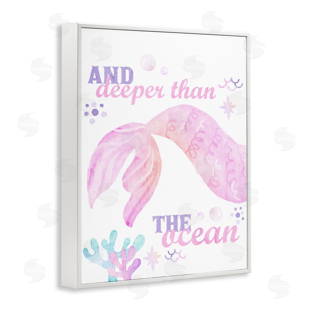 Kim Allen Deeper Than The Ocean White Framed Giclee Print Wall Art