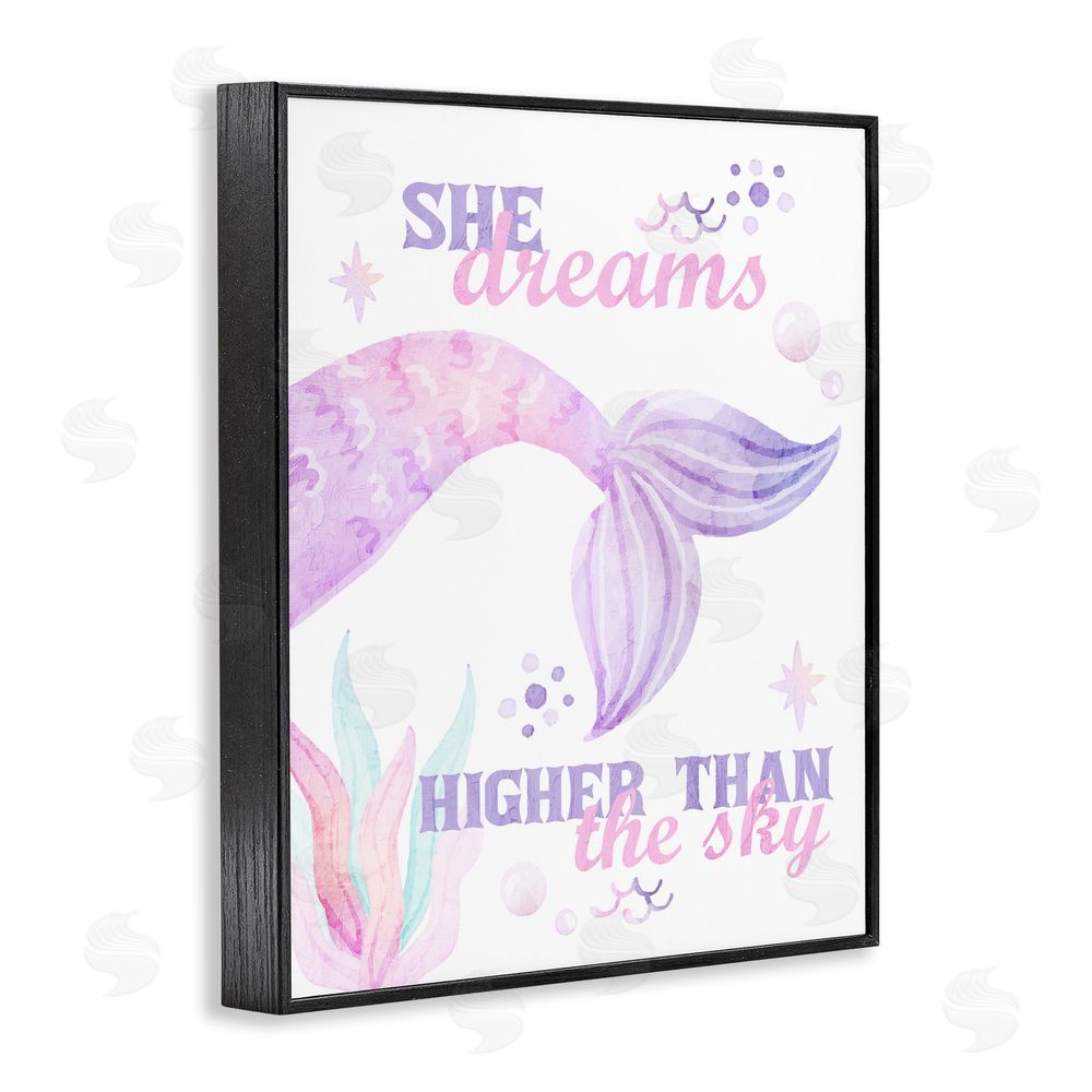 Kim Allen She Dreams Higher Than The Sky Black Framed Giclee Print Wall Art