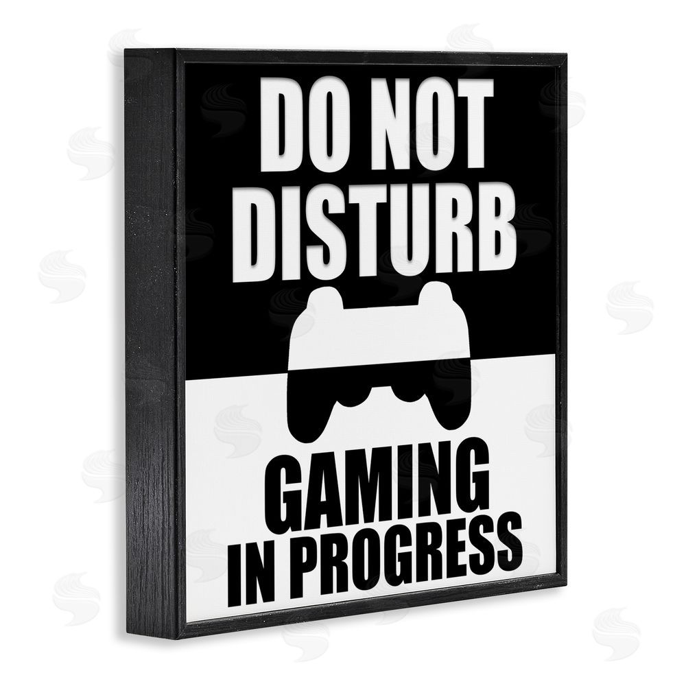 Kim Allen Do Not Disturb Minimal Gamer Black Framed Giclee Print Wall Art